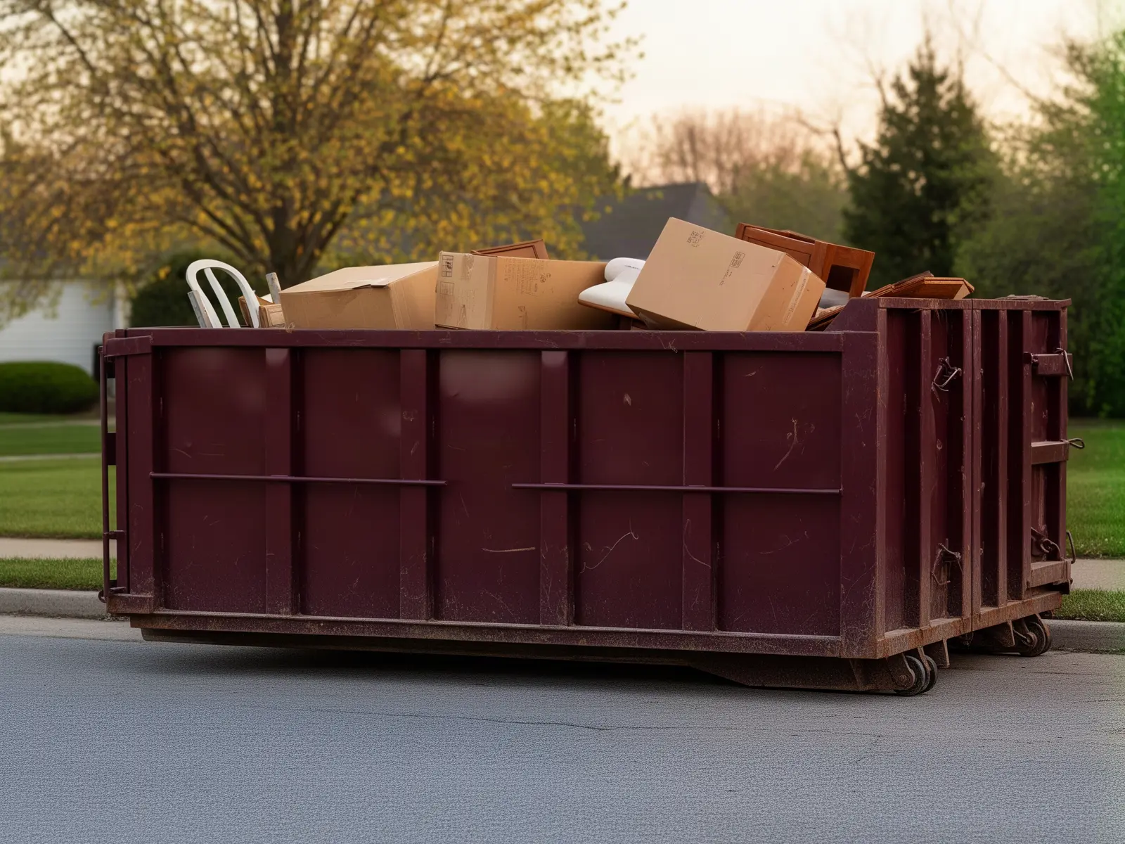Roll-off dumpster from Longhorn Peak Container Rental in Austin, TX